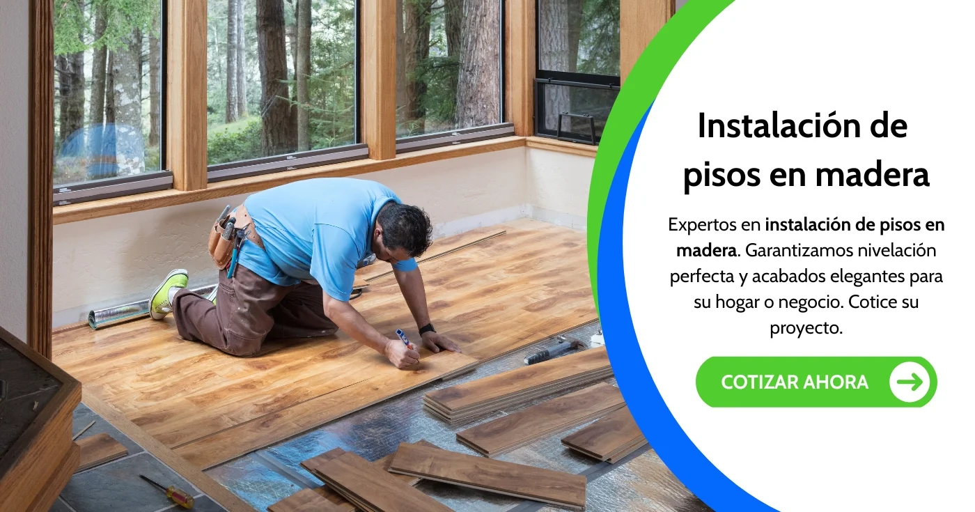 Instalación de pisos en madera